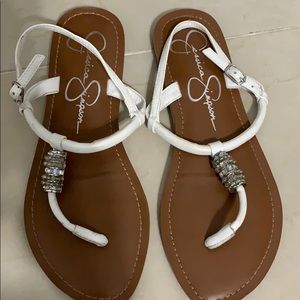 White Jessica Simpson Sandals